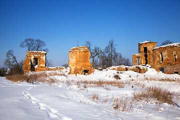 Image showing   ruins Golshany, Belarus