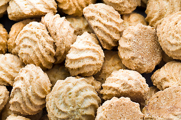 Image showing Yellow shortbread cookies