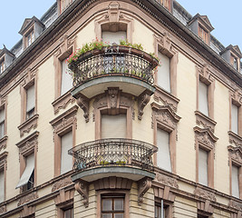 Image showing corner house in Colmar