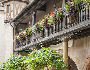 Image showing wooden balcony