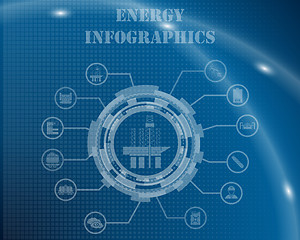 Image showing Energy Infographic Template