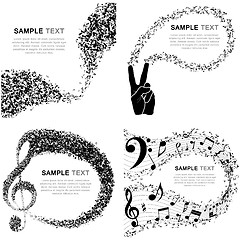 Image showing Set of Musical Design