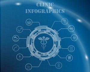 Image showing Clinic Infographic Template