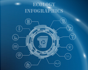 Image showing Ecology Infographic Template