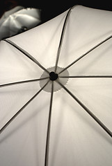 Image showing Photo Studio White Umbrella Reflection