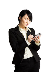 Image showing Working businesswoman