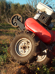 Image showing Two-wheel tractor detail