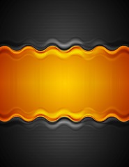 Image showing Abstract corporate bright background with waves