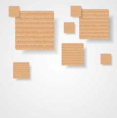 Image showing Graphic background of cardboard squares