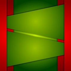 Image showing Red green abstract corporate background