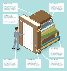 Image showing Vector 3d Flat Isometric With Startup Concept