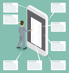 Image showing Vector 3d Flat Isometric With Startup Concept