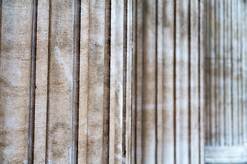 Image showing brick in london     the    abstract    texture of a ancien wall 