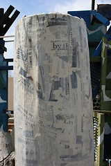 Image showing Newspaper pillar