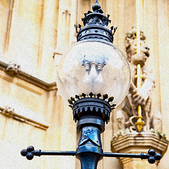 Image showing europe in the wall of london lantern and abstract illumination