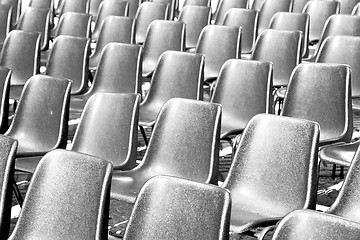 Image showing empty seat in italy europe background black  texture