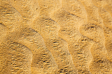 Image showing brown dry sand in sahara desert  