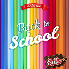 Image showing Back to School Sale Design. EPS 10