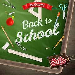 Image showing Back to School marketing background. EPS 10