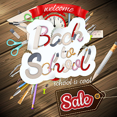 Image showing Back to School marketing background. EPS 10