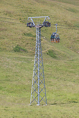 Image showing Ski lift cable booth or car