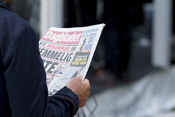 Image showing Newspaper Reader