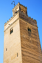 Image showing the history in  minaret religion and  blue    sky