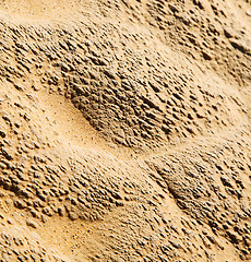 Image showing the brown sand dune in the sahara morocco desert 