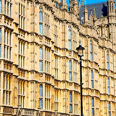 Image showing old in london  historical    parliament glass  window    structu