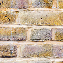 Image showing in london abstract texture of a ancien wall and ruined brick