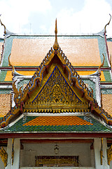 Image showing asia  thailand  in  bangkok sunny    palaces     sky           m