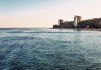 Image showing Landscape with sea views. Pitsunda, Abkhazia.