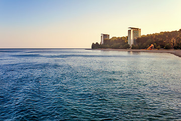 Image showing Landscape with sea views. Pitsunda, Abkhazia.