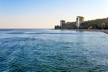 Image showing Landscape with sea views. Pitsunda, Abkhazia.