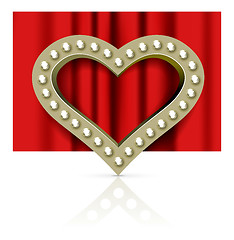 Image showing Vector marquee heart symbol