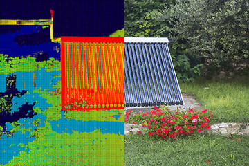 Image showing Infrared and real image
