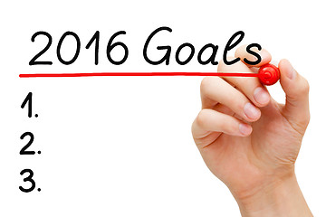 Image showing Goals 2016 List