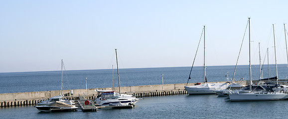 Image showing Sailing boats