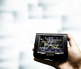 Image showing Gps in a man hand.