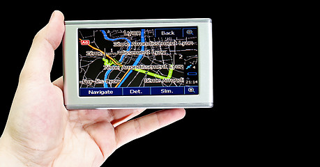 Image showing Gps in a man hand.