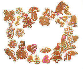 Image showing christmas ginger bread isolated