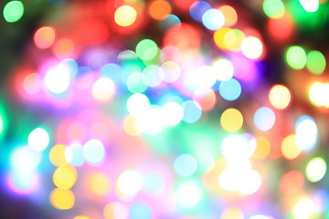 Image showing color christmas lights background