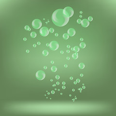 Image showing Green Bubbles