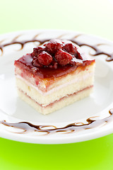 Image showing raspberry cake