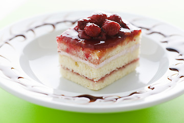 Image showing raspberry cake