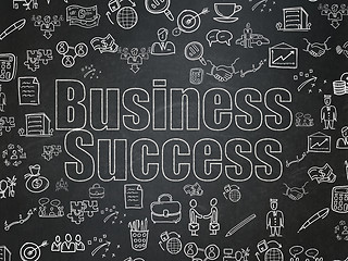 Image showing Business concept: Business Success on School Board background