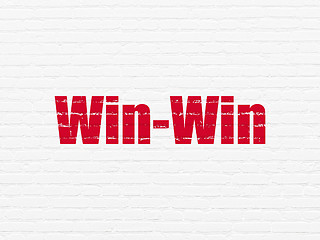 Image showing Business concept: Win-Win on wall background