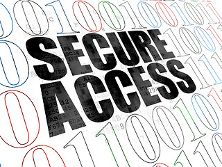 Image showing Safety concept: Secure Access on Digital background