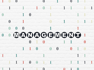 Image showing Finance concept: Management on wall background