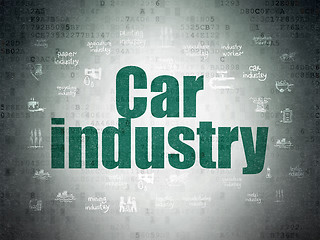 Image showing Industry concept: Car Industry on Digital Paper background